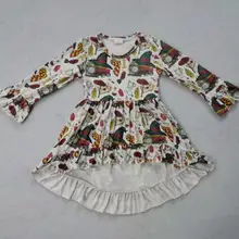 Повседневная одежда для малышей; платье для девочек с длинными рукавами; дизайн для девочек из бутика