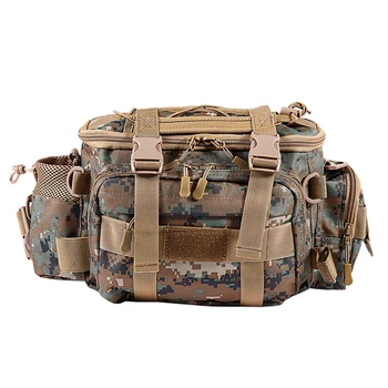 

Hot HG-Fishing Bag Waterproof Outdoor Single Shoulder Fishing Waist Pack Bag Fishing Lure Reel Tackle Pesca Storage Bag,Brown