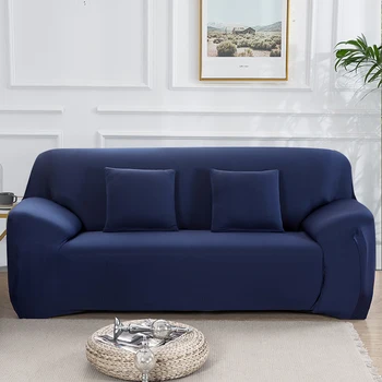 

Solid Color Elastic Sofa Cover Spandex Modern Polyester Sofa Couch Cover Slipcover Chair Protector Living Room 1/2/3/4 Seater