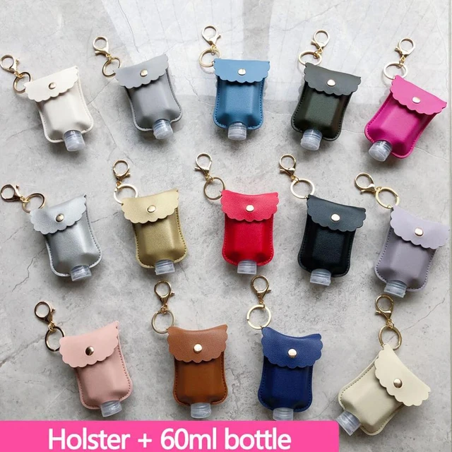 Custom Leather Squeeze Bottle Keychain Holder for Hand Sanitizer - China Hand  Sanitizer Holder and Keychains with Hand Sanitizer Holder price |  Made-in-China.com