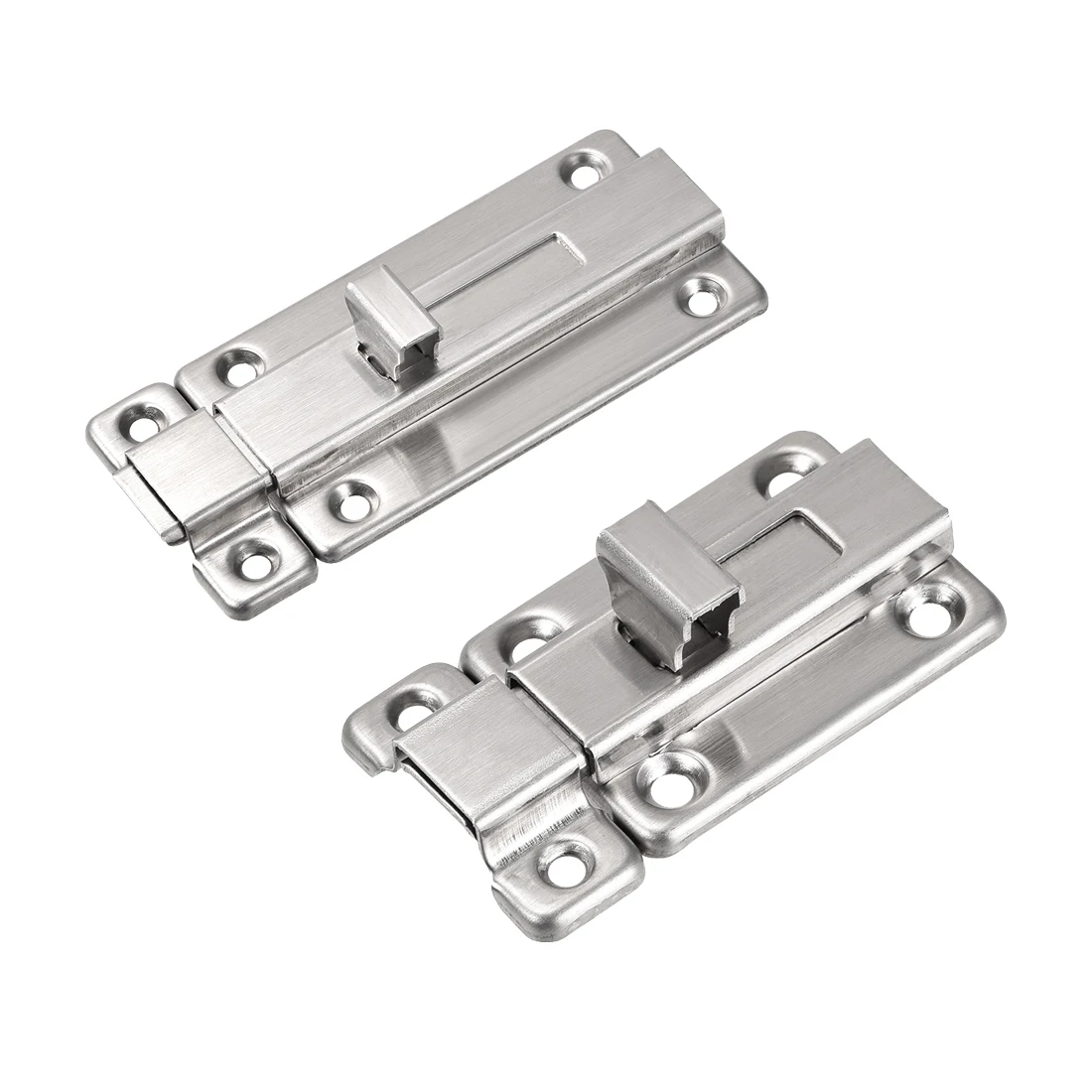 

uxcell Uxcell High Quality 1 Piece Sliding Lock Barrel Bolt, 2-inch Stainless Steel Door Latch Brushed Finish