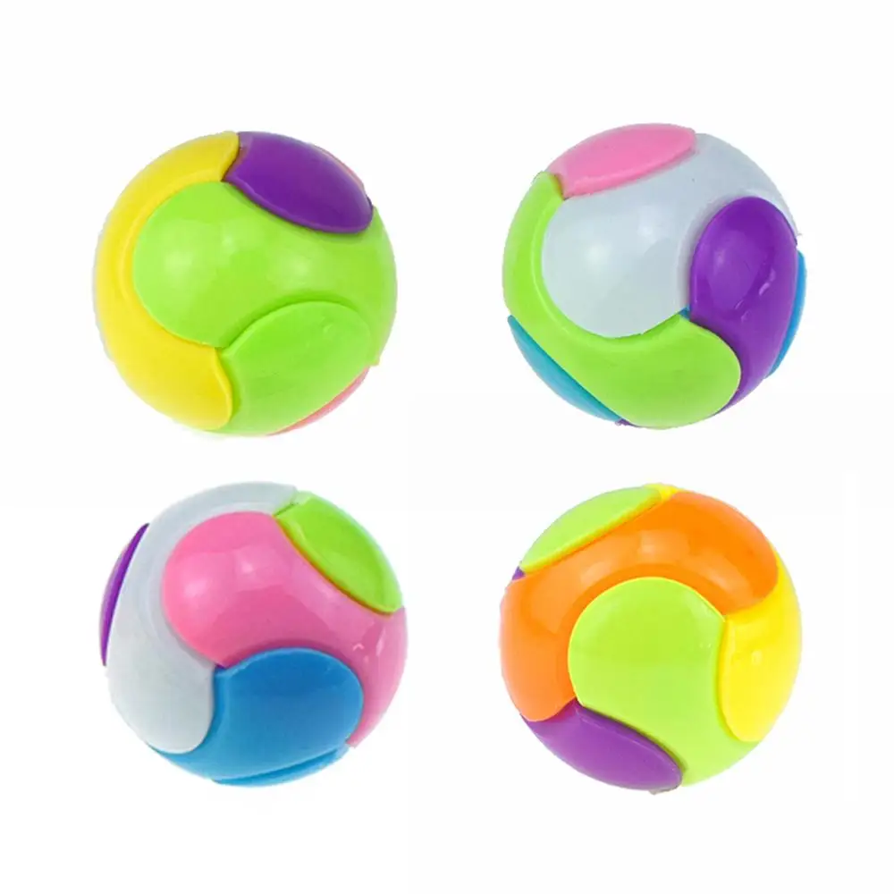 4 Pcs Мини DIY 6 лепестков Собранный шар капсула игрушка головоломка игрушки смешное яйцо подарки - Цвет: 4 Pcs