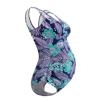 

2020 summer Maternity swimwear women Floral Print Bikinis Swimsuit Beachwear Pregnant Suit costumi da bagno donna plus size