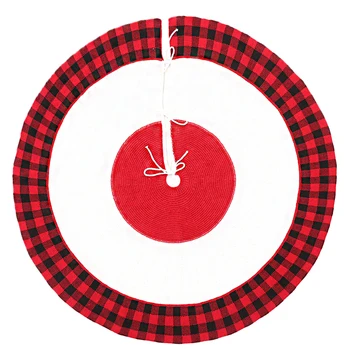 

1Pc Xmas Tree Skirt Novel Chic Knitted Creative Decoration Christmas Tree Skirt Tree Bottom Apron