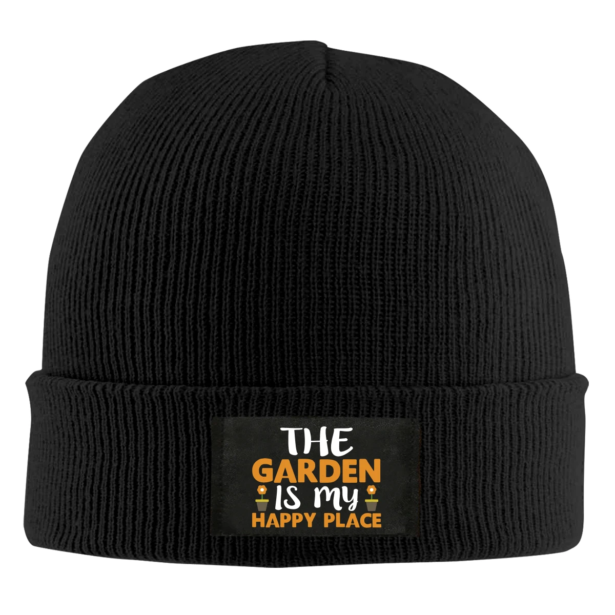 The Garden Is My Happy Place Beanie Hats For Men Women With Designs Winter Slouchy Knit Skull Cap | Аксессуары для одежды
