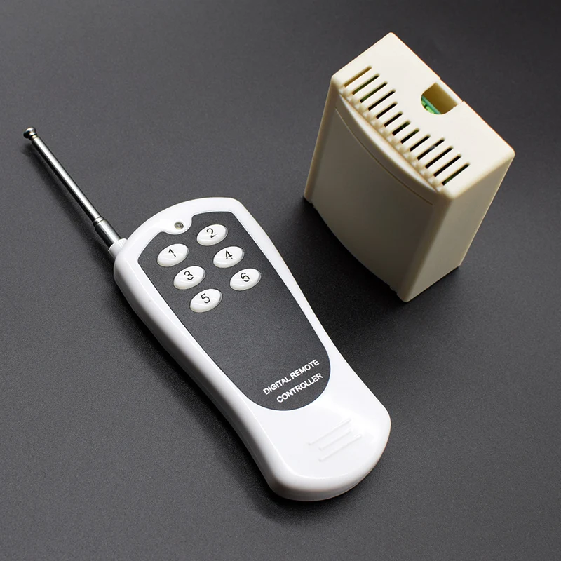 DC12V 6CH 433MHz RF Draadloze Relais Afstandsbediening, LED Lichtschakelaar Relais Radio Zender Ontvanger Kit met 2 Relais Ontvanger