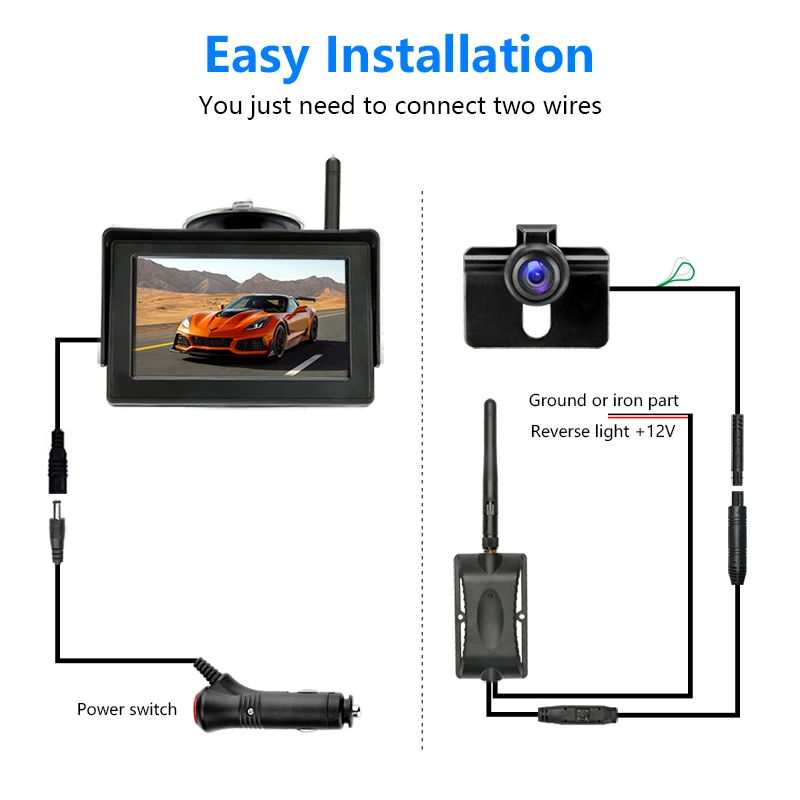 Jansite Monitor Auto rückansicht kamera auto monitore für Backup Kamera Wireless Parkplatz System Nachtsicht wasserdichte Hinten Kameras Jansite Monitor Auto rückansicht kamera auto monitore für Backup Kamera Wireless Parkplatz System Nachtsicht wasserdichte Hinten Kameras