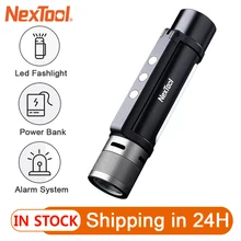 

NexTool Flashlight Outdoor 6 in 1 IPX4 Waterproof Audible Alarm Function Emergency PowerBank Portable Light