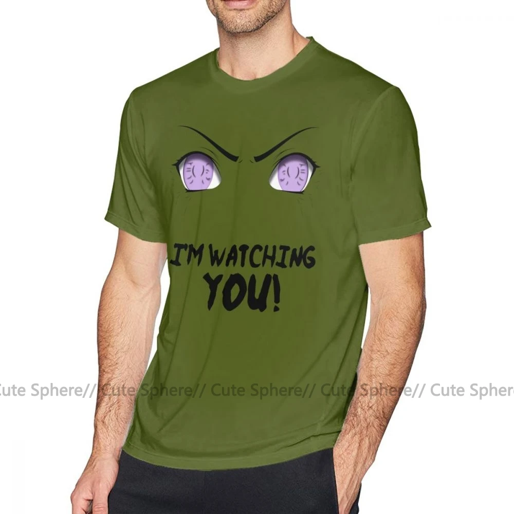 Sharingan футболка Sharingan Byakugan Eye I M Watching You, модная футболка с коротким рукавом, Мужская футболка из 100 хлопка, потрясающая футболка - Цвет: Army Green