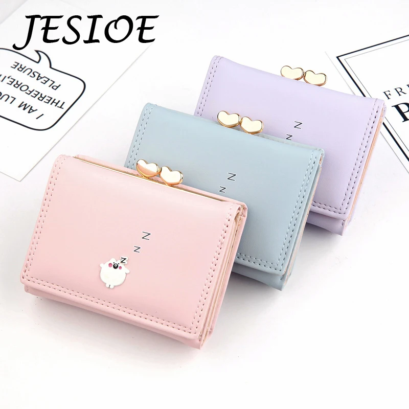 Женские кошельки Маленький модный кожаный кошелек Женская милая сумка для карт