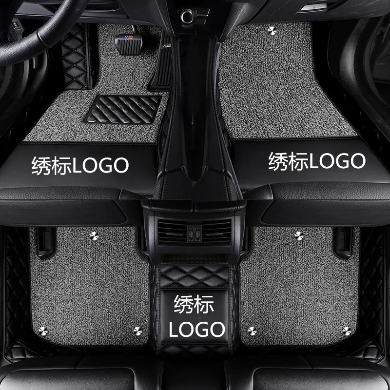 

PU Car floor mats for Jeep Renegade Cherokee Grand Cherokee Wrangler Commander Compass Patriot Custom logo Non-slip car carpet