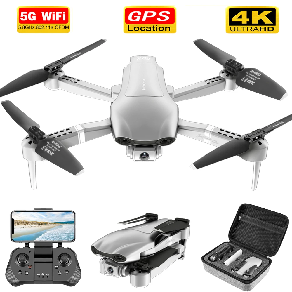 US $58.69 2020 NEW F3 drone GPS 4K 5G WiFi live video FPV quadrotor flight 25 minutes rc distance 500m drone HD wideangle dual camera