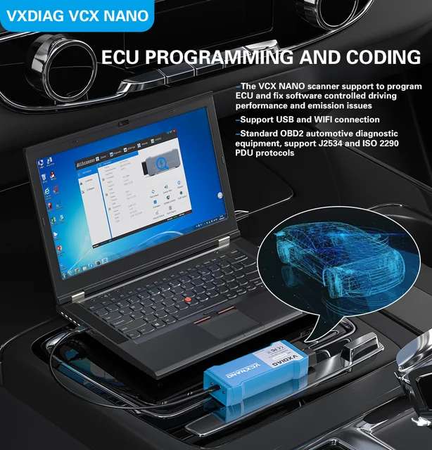 VXDIAG Mini VCI J2534 Diagnostic tool For Toyota it3 TIS V16 WIFI USB auto diagnostic scanner VCX NANO For Lexus OBD2 Car tools 3