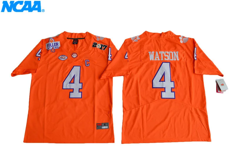 Новое поступление высокое качество NCAA Deshaun Watson#4 футболка колледжа Limited Майки S-XXXL