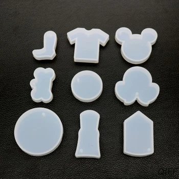 

UV Resin Decorative Crafts Mold DIY Pendant Key Chain Making Crystal Epoxy Molds