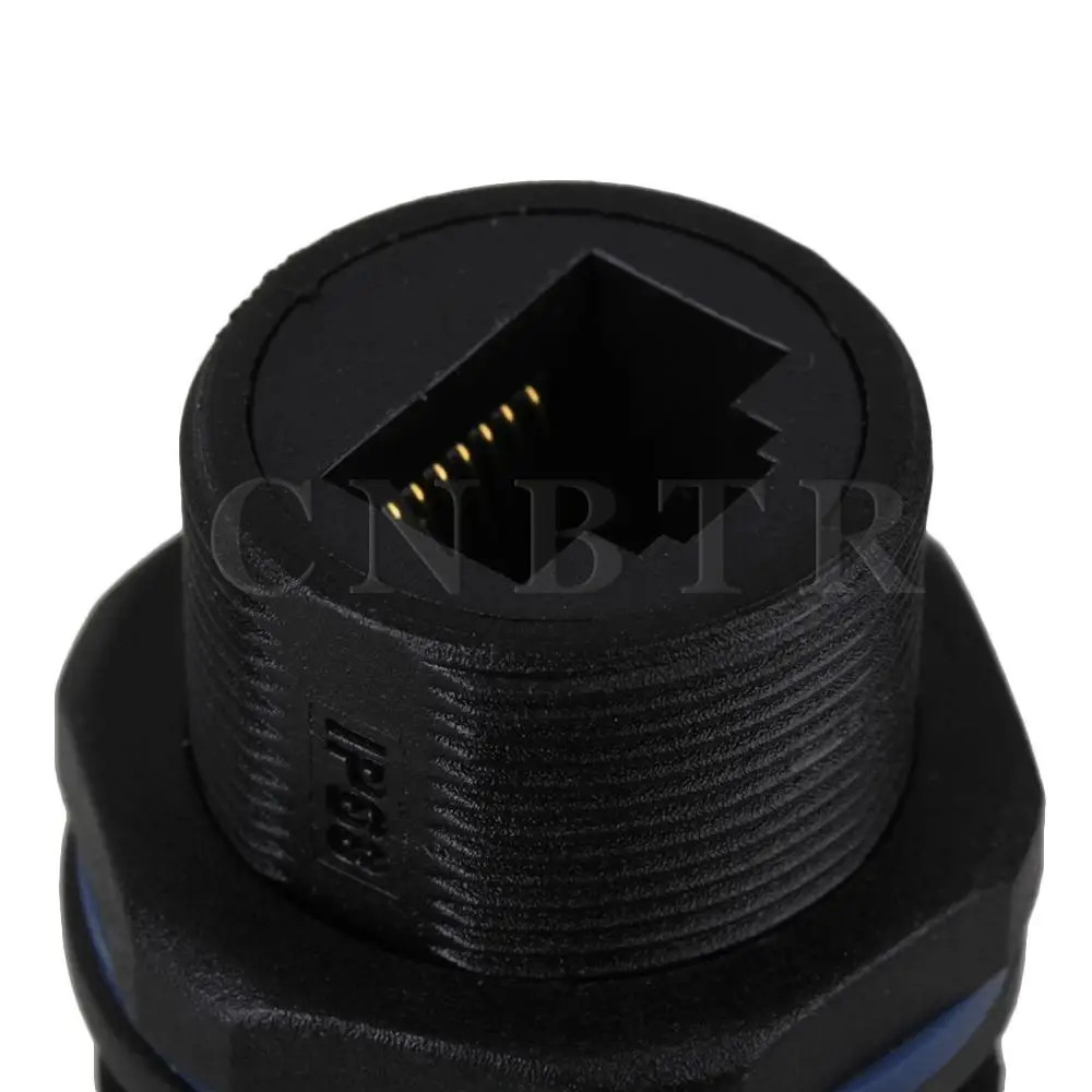 CNBTR черный IP68 RJ45 Ethernet M20 AP водонепроницаемый разъем с покрытием 6FU 8 ядерный|rj45
