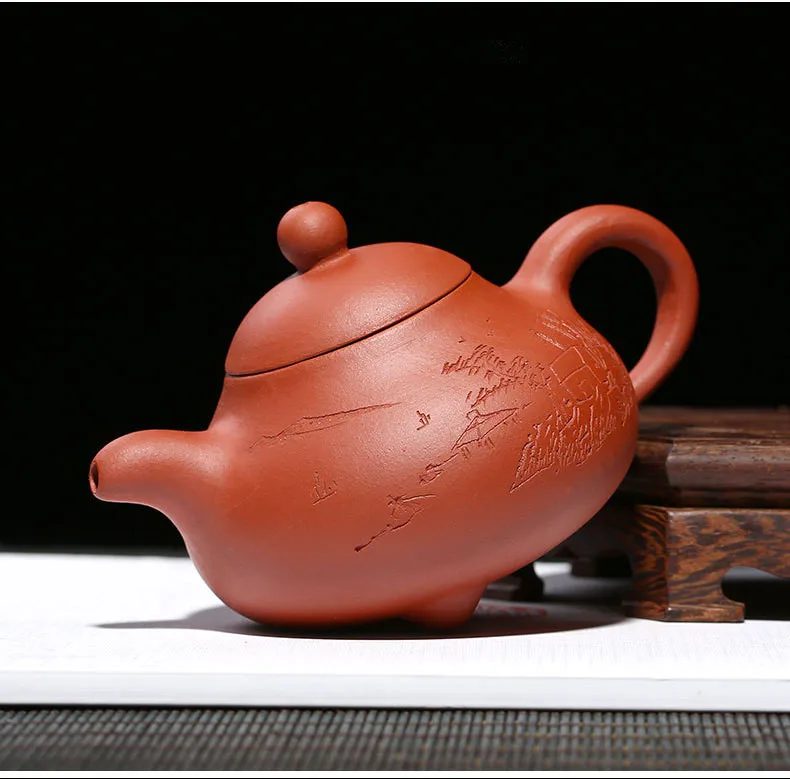 Teapot Yixing Zisha Clay Chinese Handmade Tea Pot Gongfu Tea Set 150ml High Quality New Design Safe Packaging With Gift Box