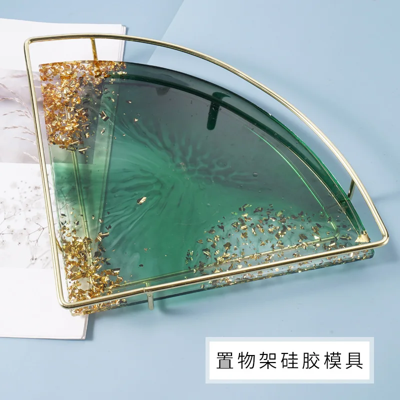 

Fan-shaped sector Round Shape Coaster Base Silicone Mold Resin Molds Epoxy UV DIY Resin Craft Home Decoration Handmade Tools