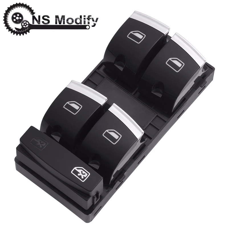 

NS Modify Electric Power Master Window Switch Button For Audi A3 8P A4 S4 RS4 B6 B7 A6 S6 RS6 C6 Q7 4F0959851H 4F0 959 851H