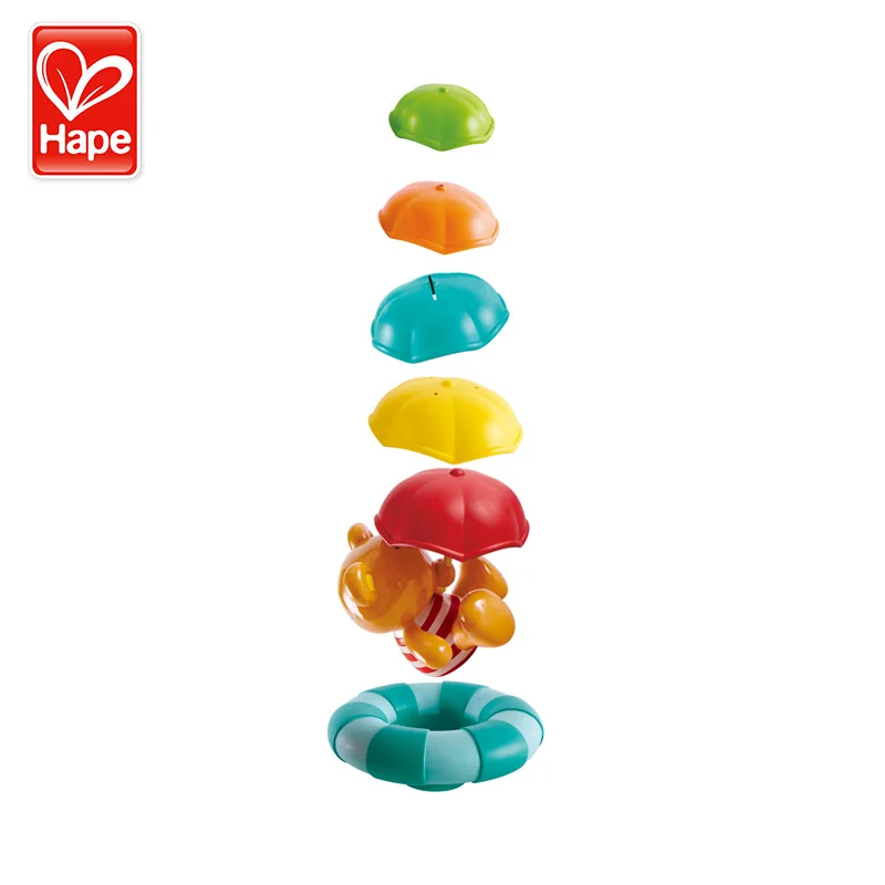 Hape baby bath toys Игрушка для воды детские игрушки для плавания плюшевый резиновый утка на бассейне