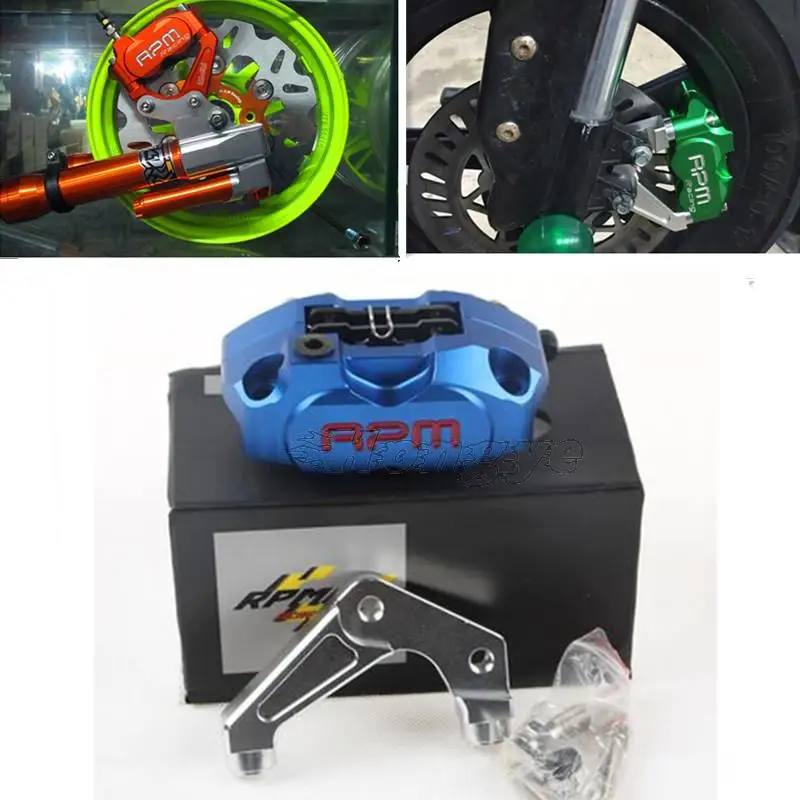RPM Motor Universal Motorcycle Brake Calipers Pump+200/220mm Disc Brake Pump Bracket For Yamaha Aerox Nitro RSZ BWS Zuma