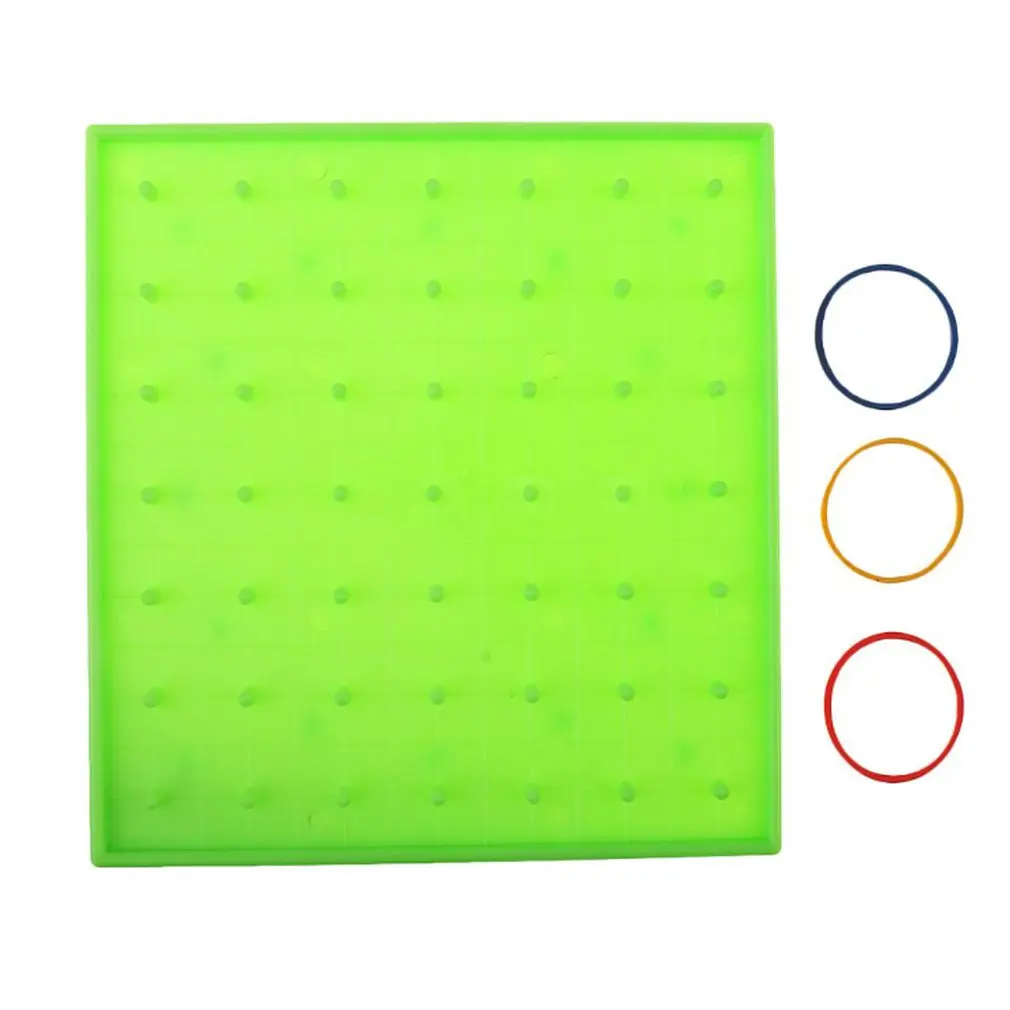 Teaching Instrument Puzzle Game Toy Nailboard Tool Plastic Nail Plate Primary Mathematics Geometry Demo Children Educational Toy