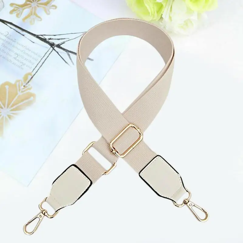 New Solid Color Cotton Ribbon With Pu Leather Adjustable Single Shoulder Messenger Bag Accessories Joker Handbag Bag - Цвет: J