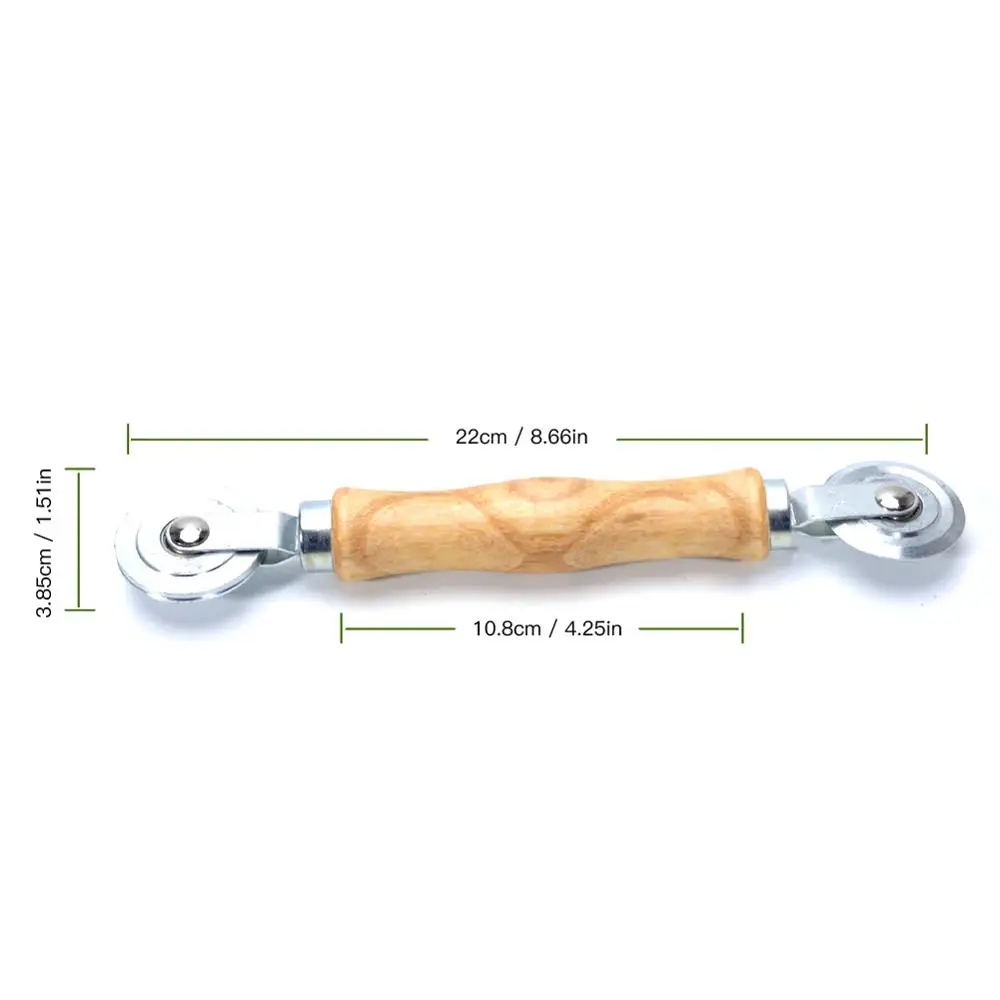 Window Install Tool Rolling Tool For Double Window Installation Hand Spline Roller Wooden Handle Steel Wheels Household Screen Door