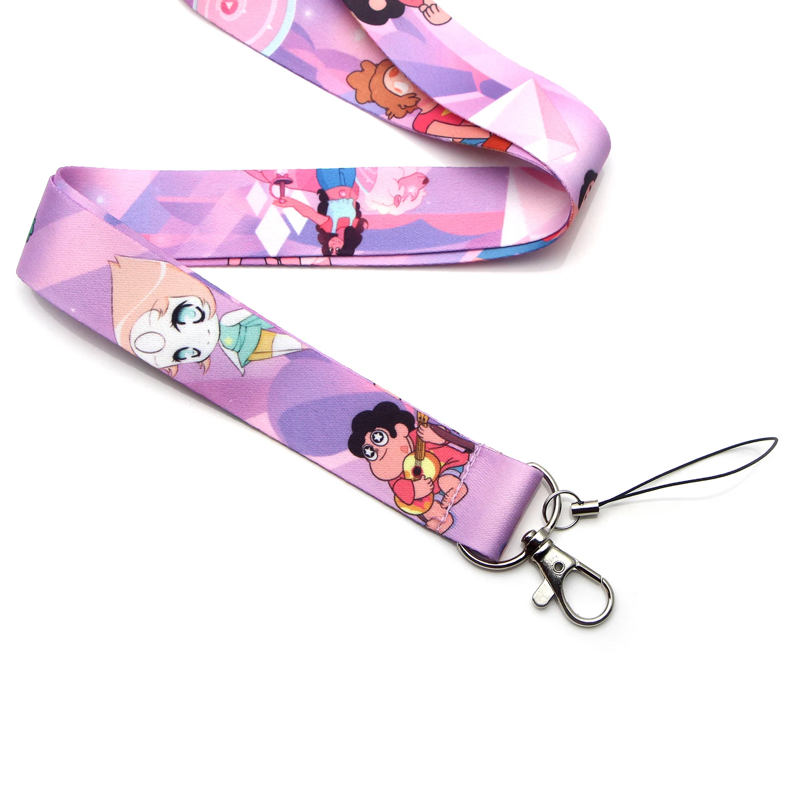 CA309, 20 шт./лот, Мультяшные шнурки Steven Universe для ключей, ID Card Pass, держатель для мобильного телефона, USB бейдж, веревка
