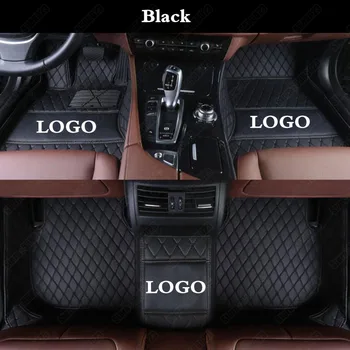 

Leather Car Floor Mats for Dodge Charger Ram 1500 Caliber Journey Avenger Challenger Best Black Custom All Weather Pads Carpet