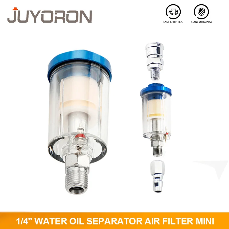 Moisture Oil Separator 1/4'' Air Filter Water Separator for Compressor