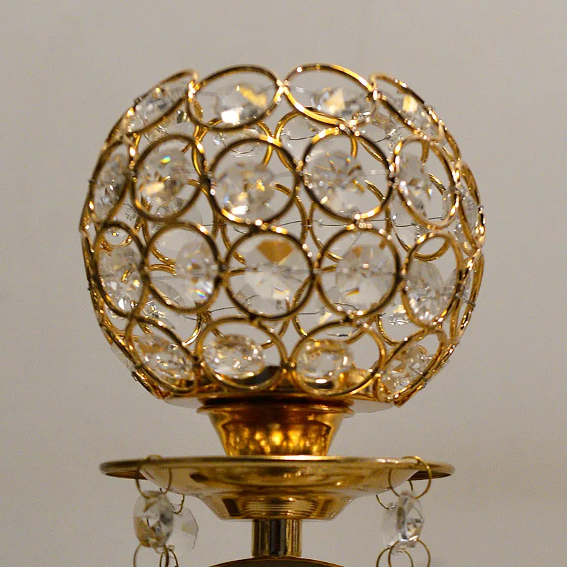 Gole Crystal candelabros свадебный подсвечник Настольный центр подсвечник подставка для свечи декоративный подсвечник для дома