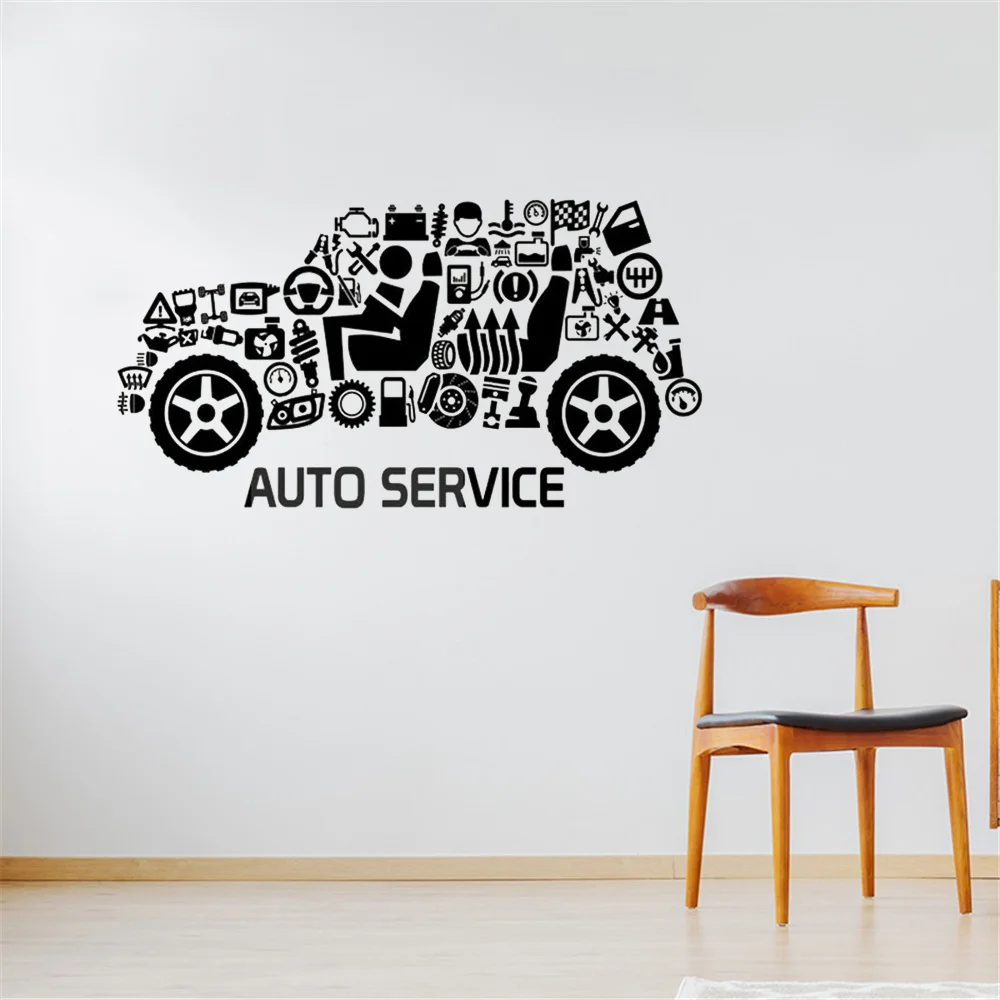 自動ロゴ付きウォールステッカー 車の窓の装飾 車のデザイン ガレージ ビニール またはトイレアート Wall Stickers Aliexpress