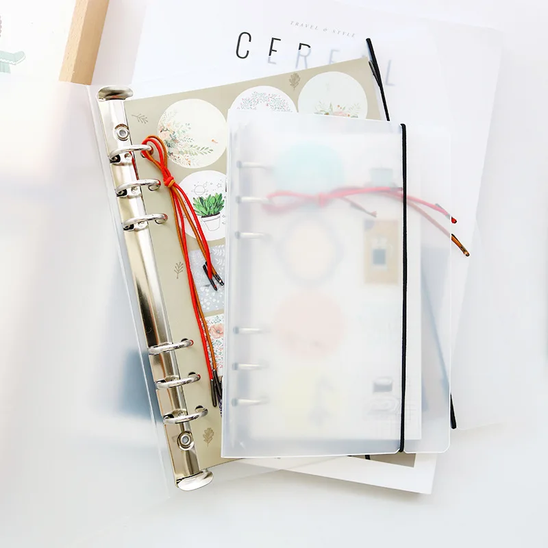 A5 A6 Bullet Spiral Binder Transparent Notebook Cover Loose Leaf Refill Notes Sketchbook Shell School Office Supplies Stationery afbeelding
