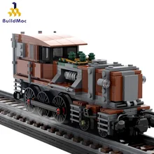 

10277 Retro steam train Steampunk Crocodile Locomotive High-Tech Fuxings high-speed Rail Building Blocks Gift Toy for Children