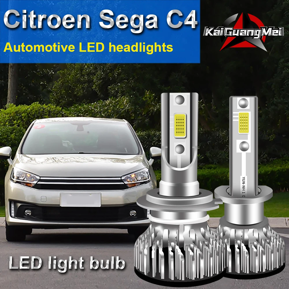 

Citroenshijia C4 Car LED Headlight Bulbs Super Bright High/Low Beam H7 H1 LED Bulb White 6000K 12000LM 100W