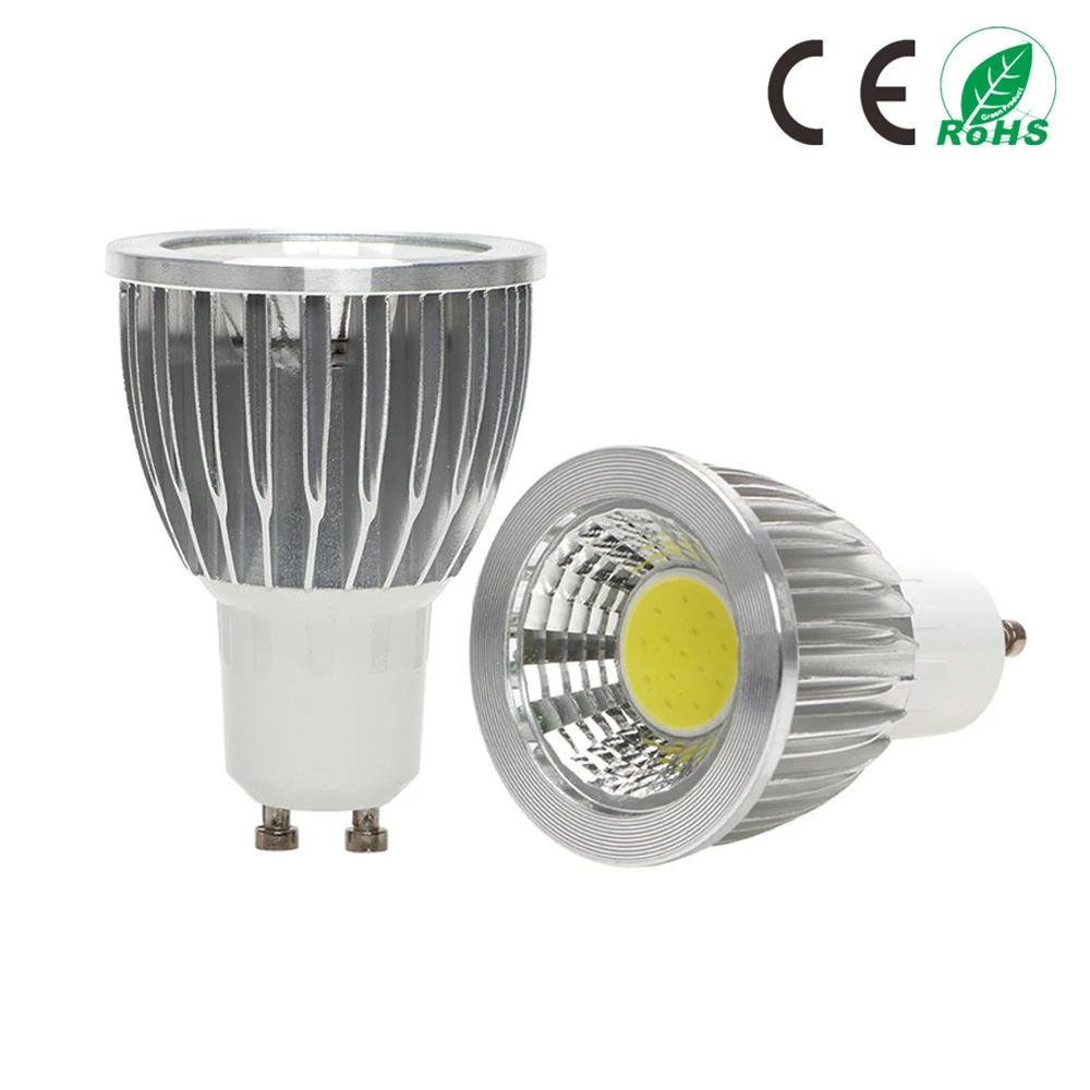 

Super Bright GU10 led Bulbs Light Dimmable Led Warm/White 85-265V 9W 12W 15W LED GU10 COB LED lamp light GU 10 led Spotlight