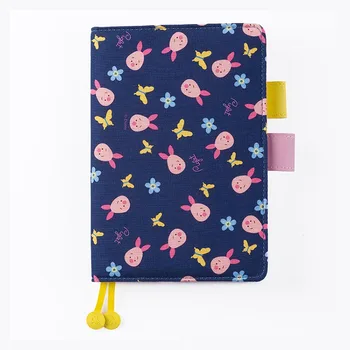 

Cute Pink Cartoon B6 Grid Diary Lovely Cloth Cover 160P 2020 New