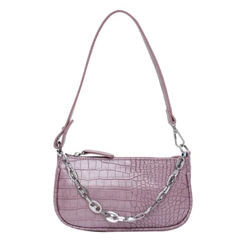 

Fashion Crocodile Pattern bags MINI PU Leather Shoulder Bags For Women 2020 Chain Design Luxury Hand Bag Female Travel