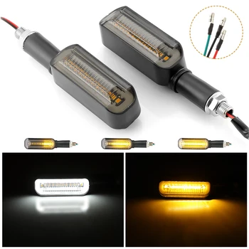 

LED Motorcycle Turn Signal DRL Lights Flowing Water Blinker Flashing Indicator Motorcycle Blinker 12V Tail Stop Signal Lamp 2020