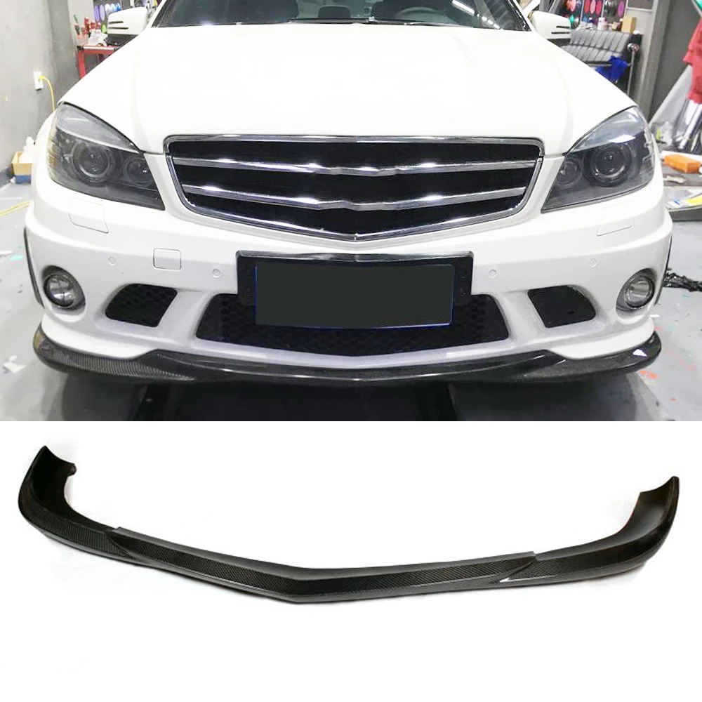 Диффузор для переднего бампера из углеродного волокна спойлер Mercedes Benz C Class W204 C63