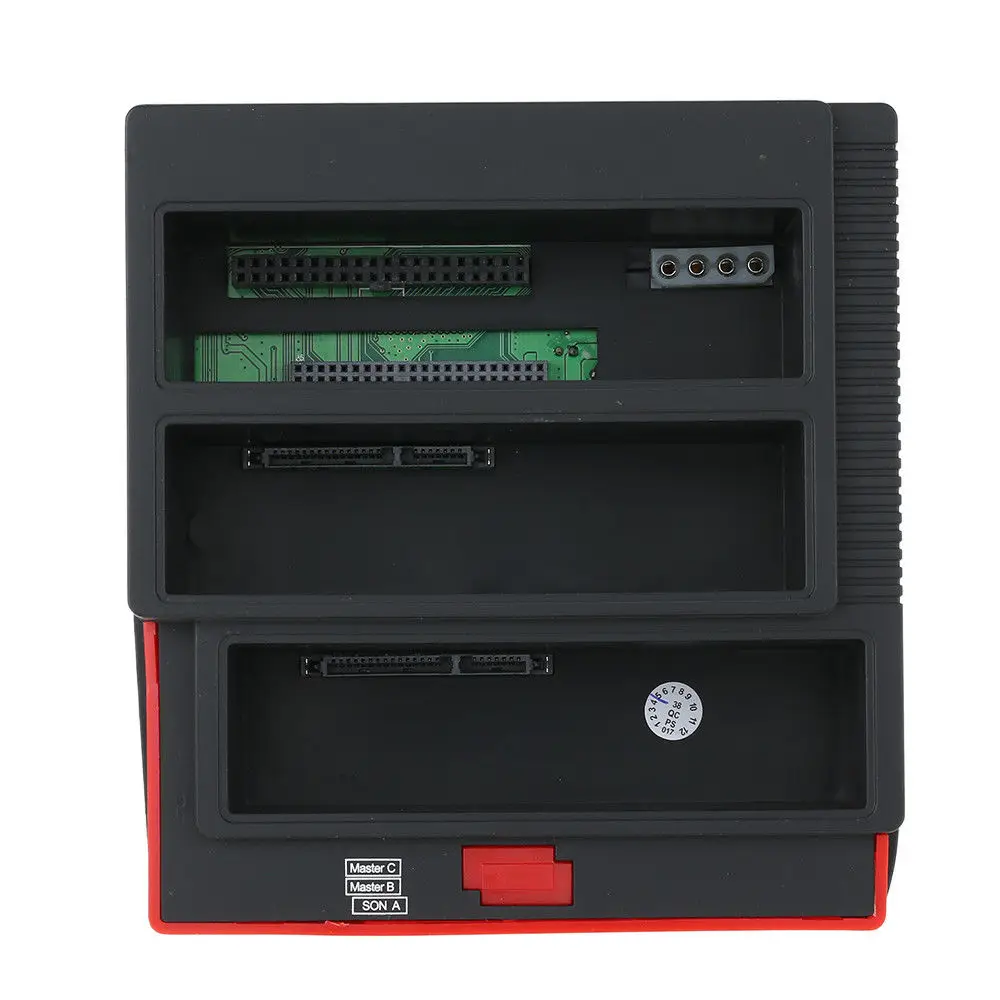 External Triple 2.5/"//3.5/" SATA IDE HDD Hard Drive Docking Station Card Reader SS