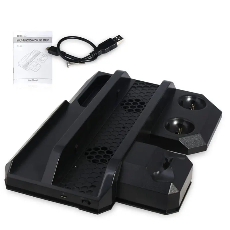

For PS4 Pro &PS4 Slim &PS4 Multifunctional Vertical Cooling Stand,PS Move & PS4 Controller Charger Station & PS VR Showcase Stan