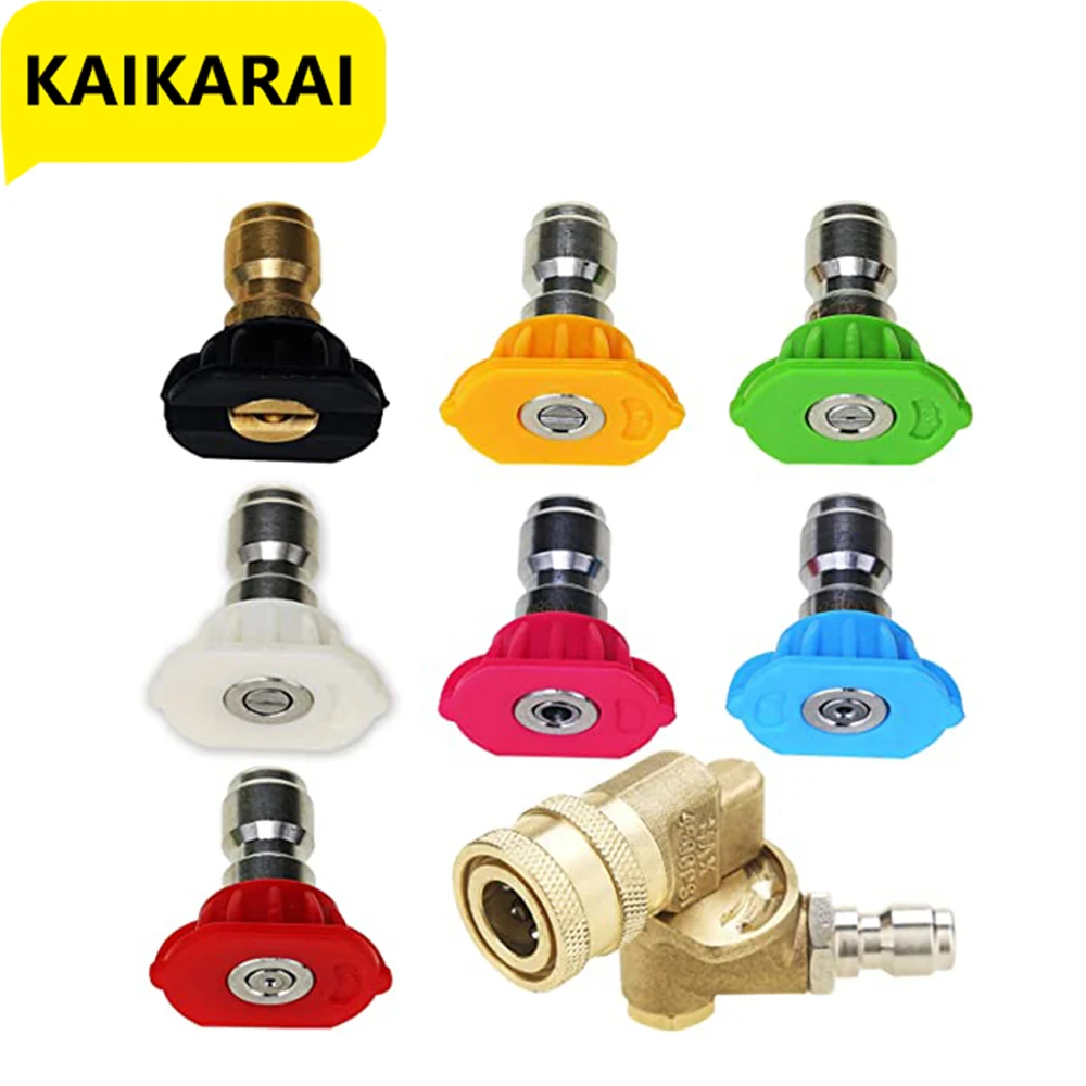 Rondella Ugelli Per La Pistola A Spruzzo Ventilatore Turbo Set Di Ugelli, Spina Da 1/4 Pollici,, Lavaggio Ad Alta Pressione, Pistola Di Pulizia Access