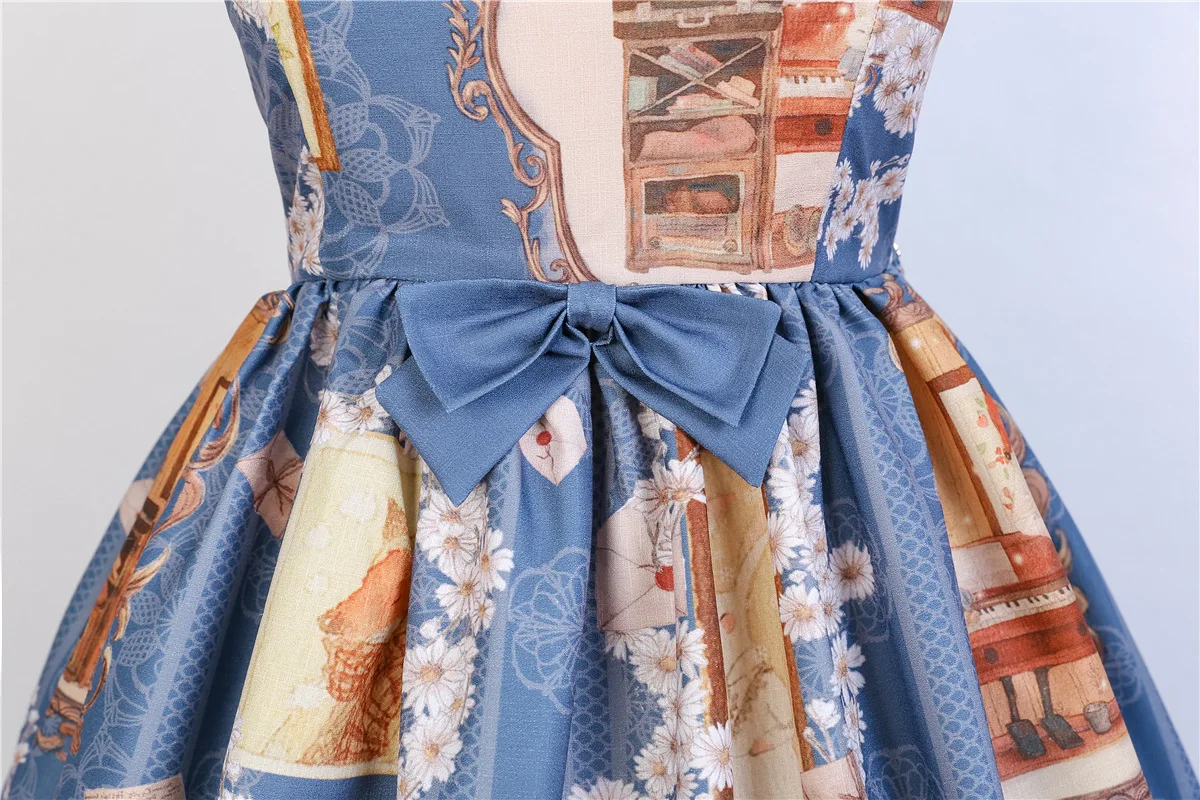 Повседневное платье в стиле Лолиты с принтом в виде лисы и букв от Idream