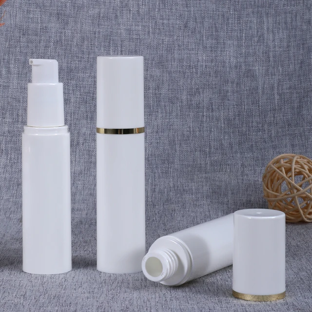 Leere 30ML Kunststoff Vakuum Flasche Runde Nachfüllbare Lagerung  Kosmetische Behälter für Ätherische öle Parfums Lotionen 10PCS - AliExpress
