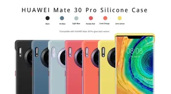 

HUAWEI Mate 30 Pro Case Original Official Soft silicon rubber material 4-corner protection