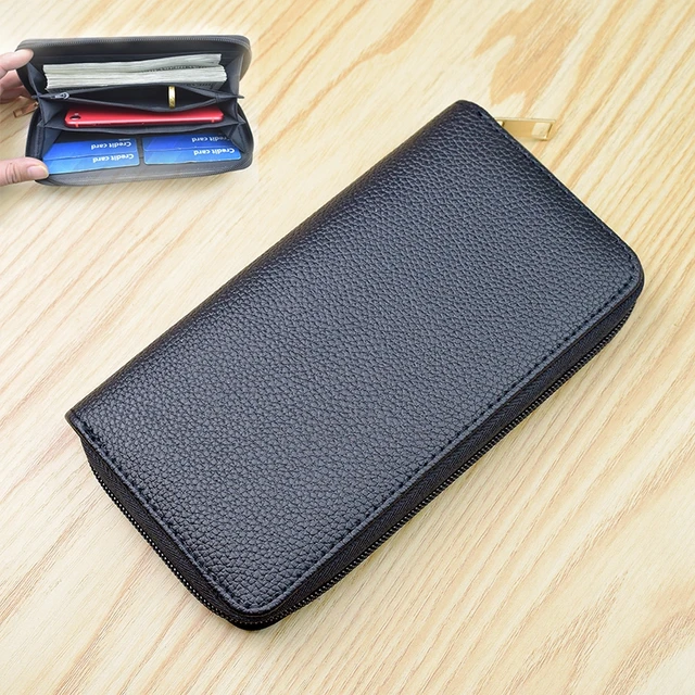 Men's Wallet Clutch Bag Billeteras Para Hombre Mens Wallet Man Purse Leather Genuine Luxury Carteira Masculina Couro 2022 Black 4