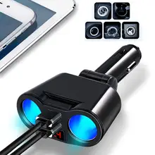 Двойной USB Зарядное устройство 2-полосная машинная Зажигалка для сигарет розетка разветвитель адаптер DC 5V 3.1A 5v 3.1a двойной зарядное устройство USB