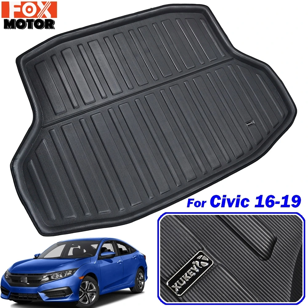For Honda Civic Sedan 2016 2017 2018 2019 10th Gen Boot Tray Cargo Liner Floor Mat Carpet Rear Trunk Mat Tray Mud Protector Aliexpress